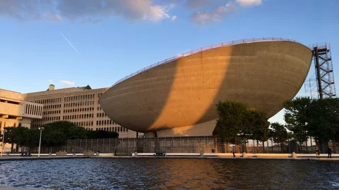 The Egg: Performing Arts Center at Empire State Plaza Stock Footage 98415912