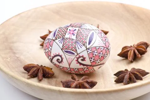 Egg in plate Stock Photos