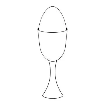 Egg. Poached. Sketch. Vector illustration. Illustrazione stock