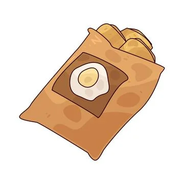 Egg Roll Bag illustration Stock Illustration