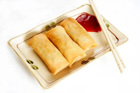 Egg rolls Stock Photos