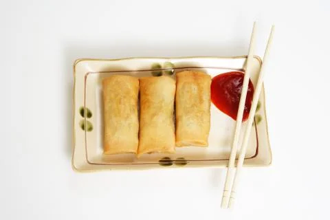 Egg rolls Stock Photos