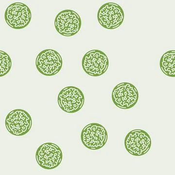 Egg salad glyph seamless pattern Stock Illustration