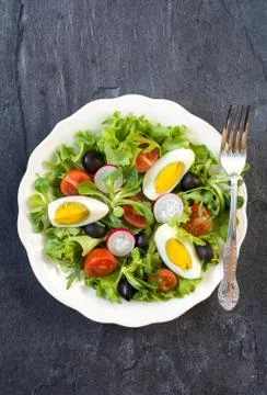 Egg salad Stock Photos