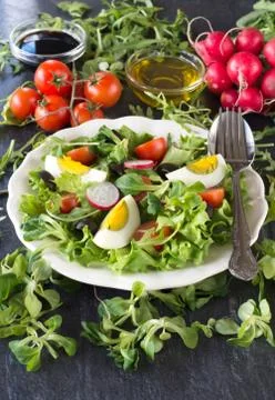 Egg salad Stock Photos