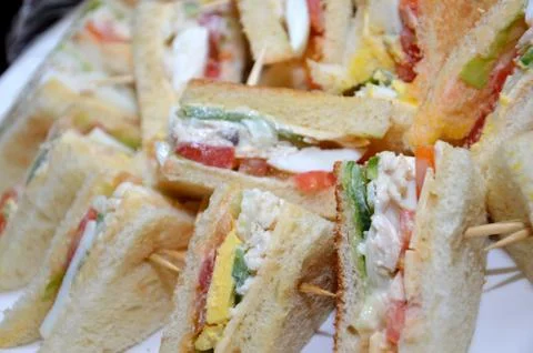 Egg sandwich bread Fotos de archivo