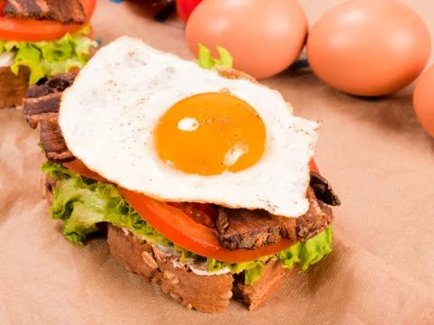 Egg sandwich Stock Photos