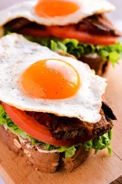 Egg sandwich Stock Photos