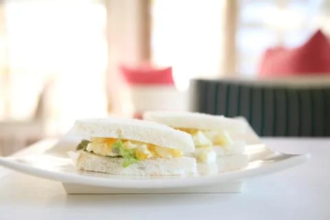 Egg sandwich Stock Photos