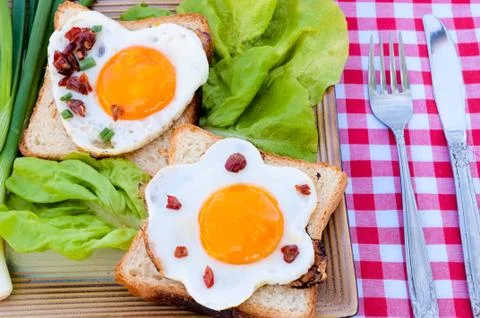 Egg sandwich Stock Photos
