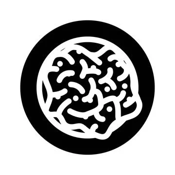 Egg scramble glyph icon vector illustration Stock Illustration