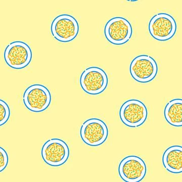 Egg scramble vector seamless pattern Stock Illustration
