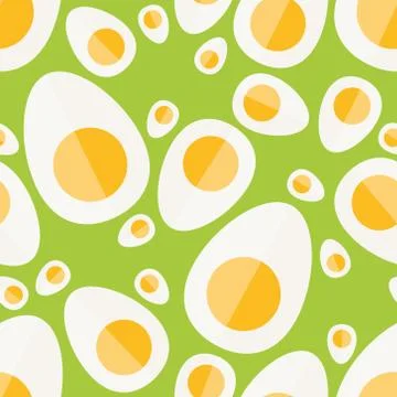 Egg seamless pattern Stock Illustration