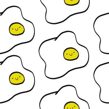 Egg seamless pattern Stock Illustration