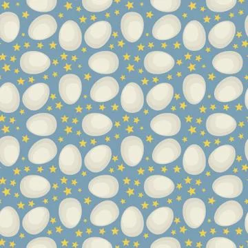 Egg seamless pattern vector illustration Stock Illustration