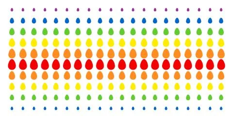 Egg Shape Halftone Spectral Grid イラスト素材