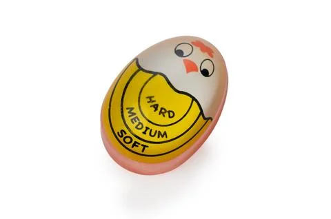 Egg-Shaped Color-Changing Boiled Egg Timer Stock Photos