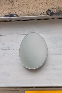 Egg Shaped Sign Stock Photos