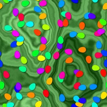 Egg shapes with seamless generated background Stock Illustration