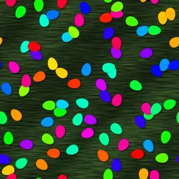 Egg shapes with seamless generated background Stock Illustration