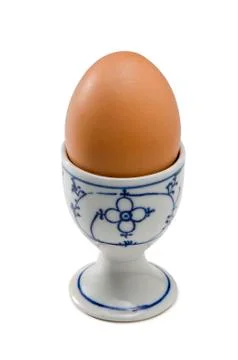 Egg shell (clipping path) Stock Photos