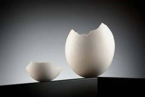 Egg shell concept image of a broken white egg shell Copyright: xZoonar.com... Stock Photos