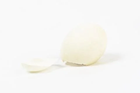 Egg shell on white background  Stock Photos