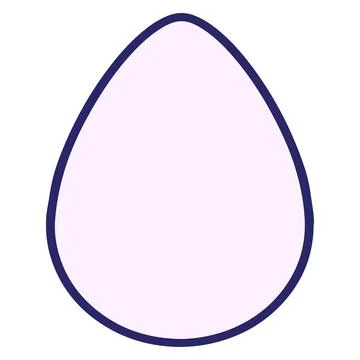 Egg simple design in bright neon color Stock Illustration