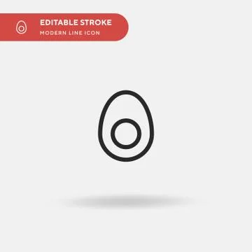 Egg Simple vector icon. Illustration symbol design template for web mobile UI Stock Illustration