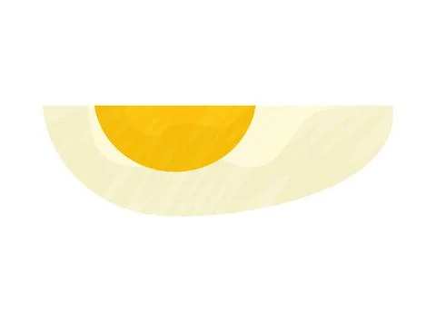 Egg slice illustration Stock Illustration