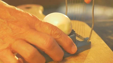 Egg slicing Stock Footage 62454968