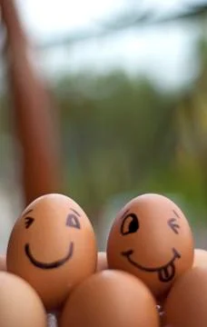 Egg Smile Happy Foto stock