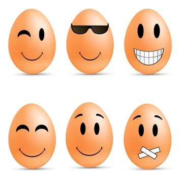 Egg smileys イラスト素材