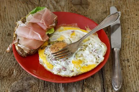 Egg sunny side up Foto stock