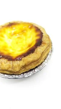 Egg tart cake Stock Photos