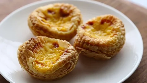 Egg tart Video stock 75521464