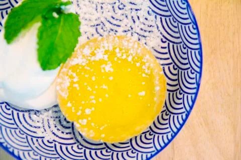 Egg tart Stock Photos