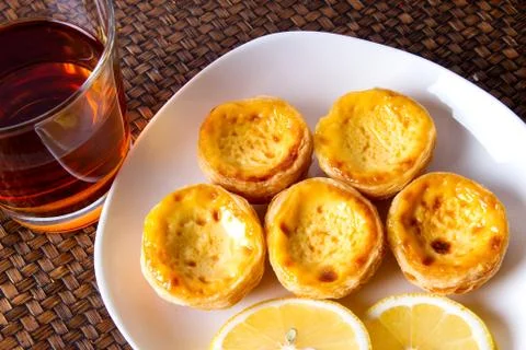 Egg tart Foto stock