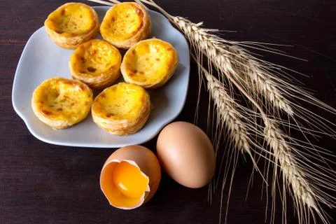 Egg tart Stock Photos