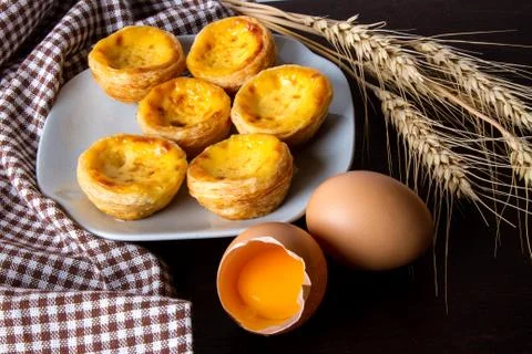 Egg tart Stock Photos