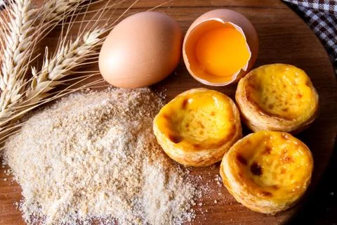 Egg tart Stock Photos