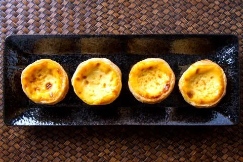 Egg tart Stock Photos