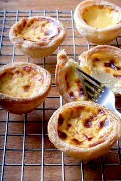 Egg tart Stock Photos