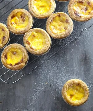 Egg tarts  Stock Photos