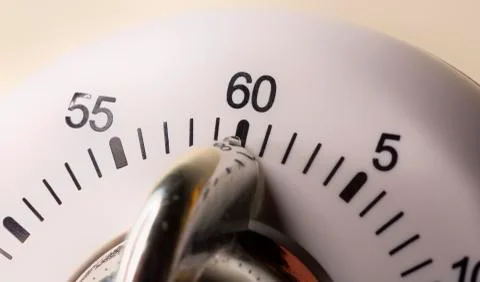 Egg Timer Close Up Foto stock