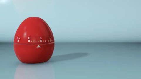 Egg timer, concept of deadline Stock Footage 61187743