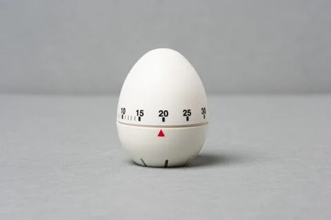 Egg timer on grey background. Foto stock