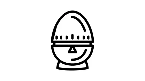 Egg timer icon animation Stock Footage 151262769