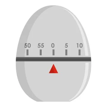 Egg timer icon, flat style 스톡 일러스트