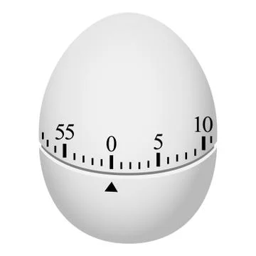 Egg timer mockup, realistic style Stock Illustration